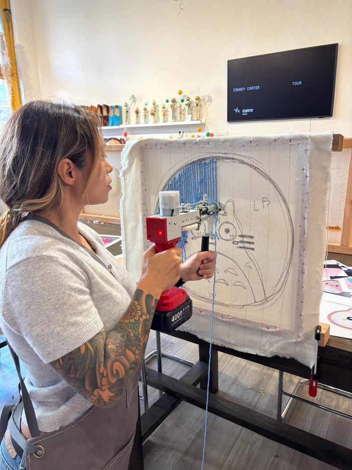 Arts & Craft Class, birthday party activity, date, team building, Custom Rug Tufting Workshop in Honolulu - KraftStories
