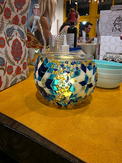 Design Your Own Mosaic Candle Holder Workshop in Los Angeles - KraftStories