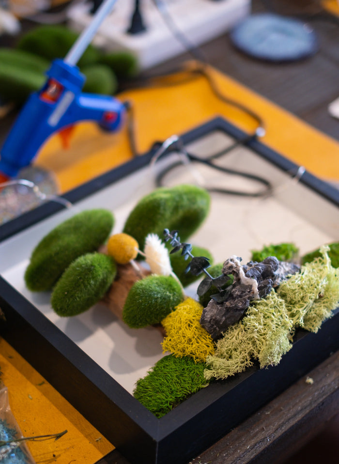 Moss Wall Art Class in NYC - KraftStories