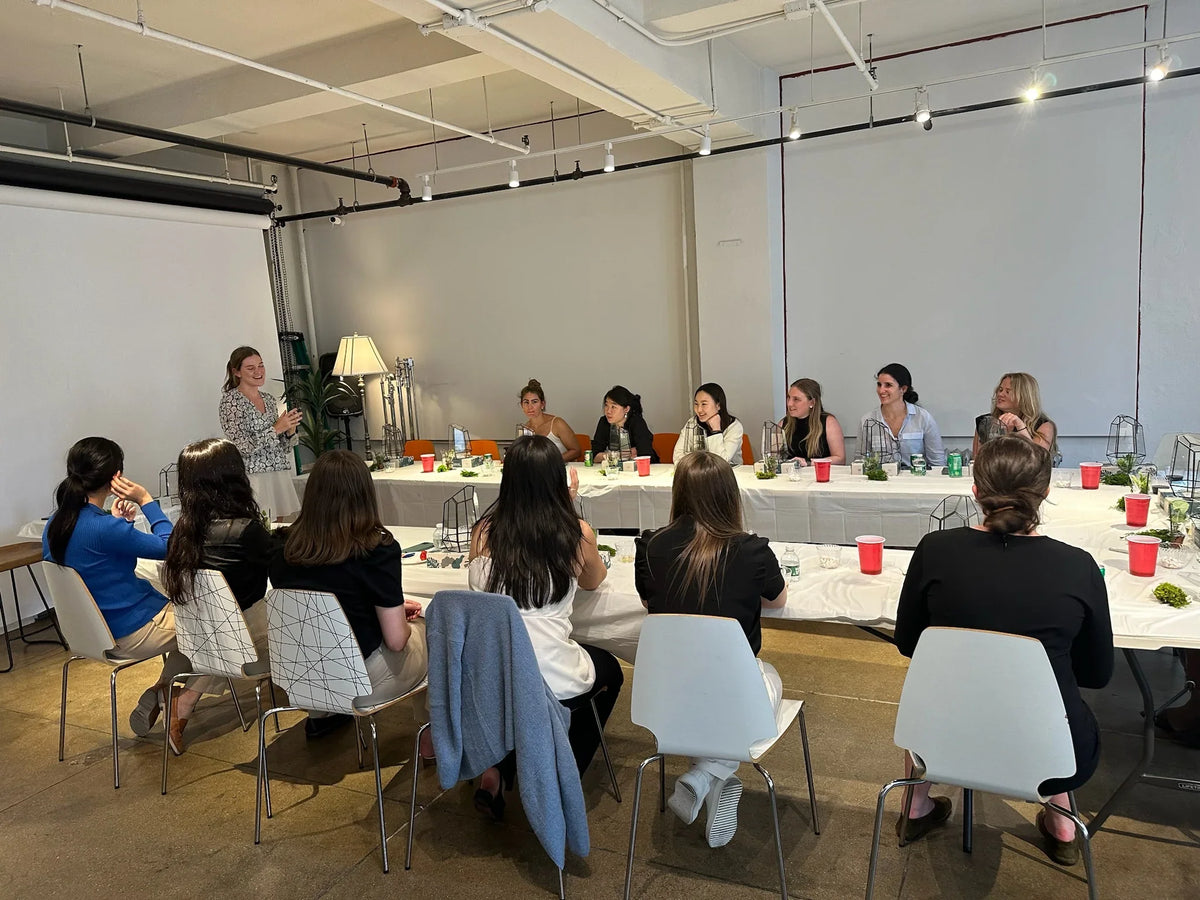 Sip & Plant Experience in NYC, terrarium making with drinks - KraftStories
