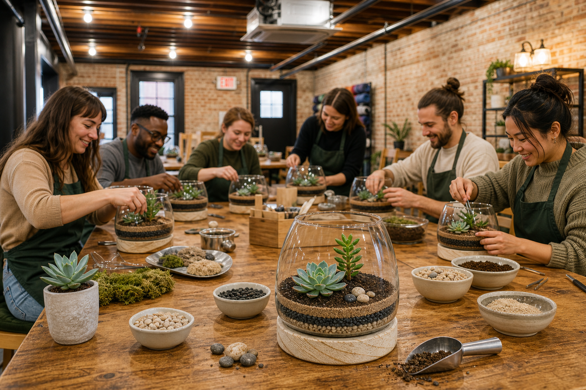 succulent terrarium new york financial district