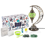 DIY Moon Lamp Mosaic Art Kit, Colorful Turkish Lamp with Pre-Cut Tiles, Perfect for Crafting, Arts and Crafts, Gifts Under $100, Corporate Branded Gifts, Gifts for Grandma, Craft Kits for Adults