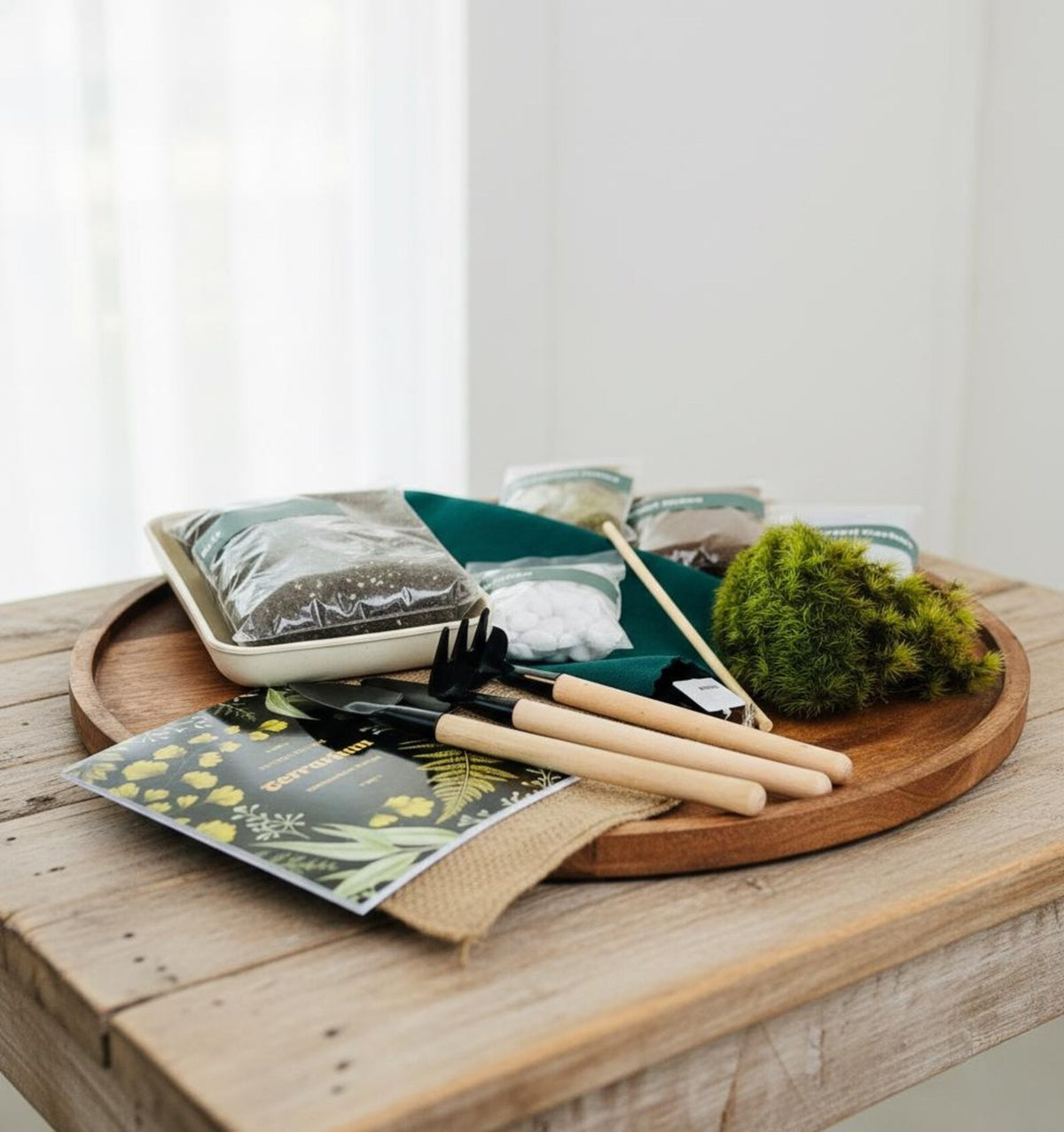 DIY Terrarium Kit with live moss | Mossarium - KraftStories