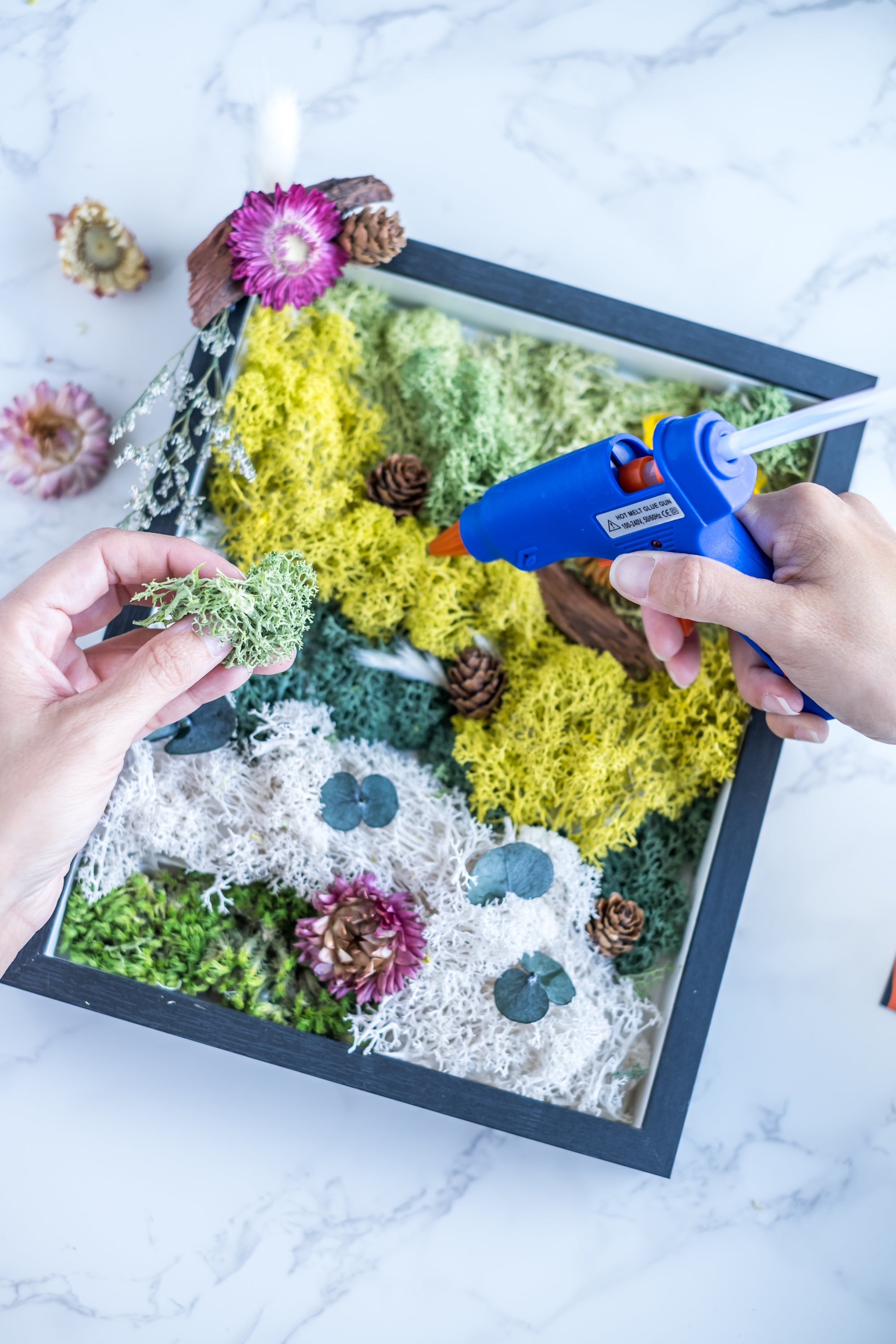 Wholesale craft kits Bulk Set of 8 - Wholesale DIY Moss Wall Art Kits - KraftStories