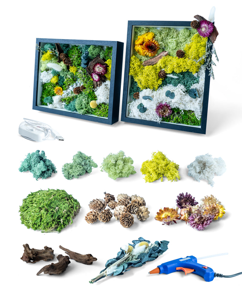 Arts & Craft Class New York, birthday activity, date idea nyc, team building NYC, Create Moss Wall Art - KraftStories