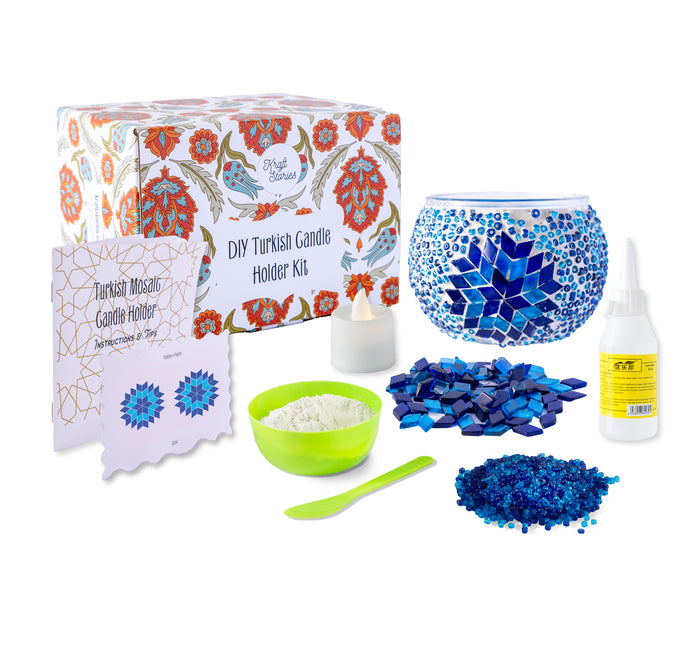 Mosaic Candle Holder Kit - KraftStories