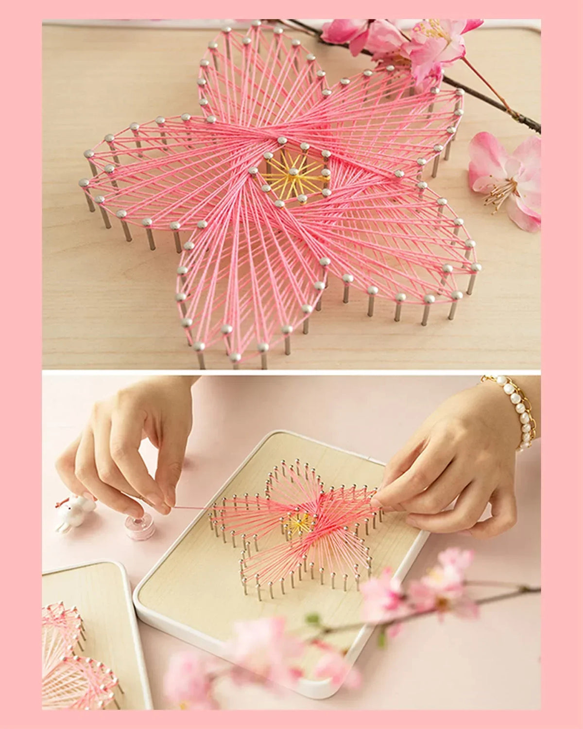 Arts & Craft Class, birthday party activity, date, team building, Make String Art with Lights - KraftStories