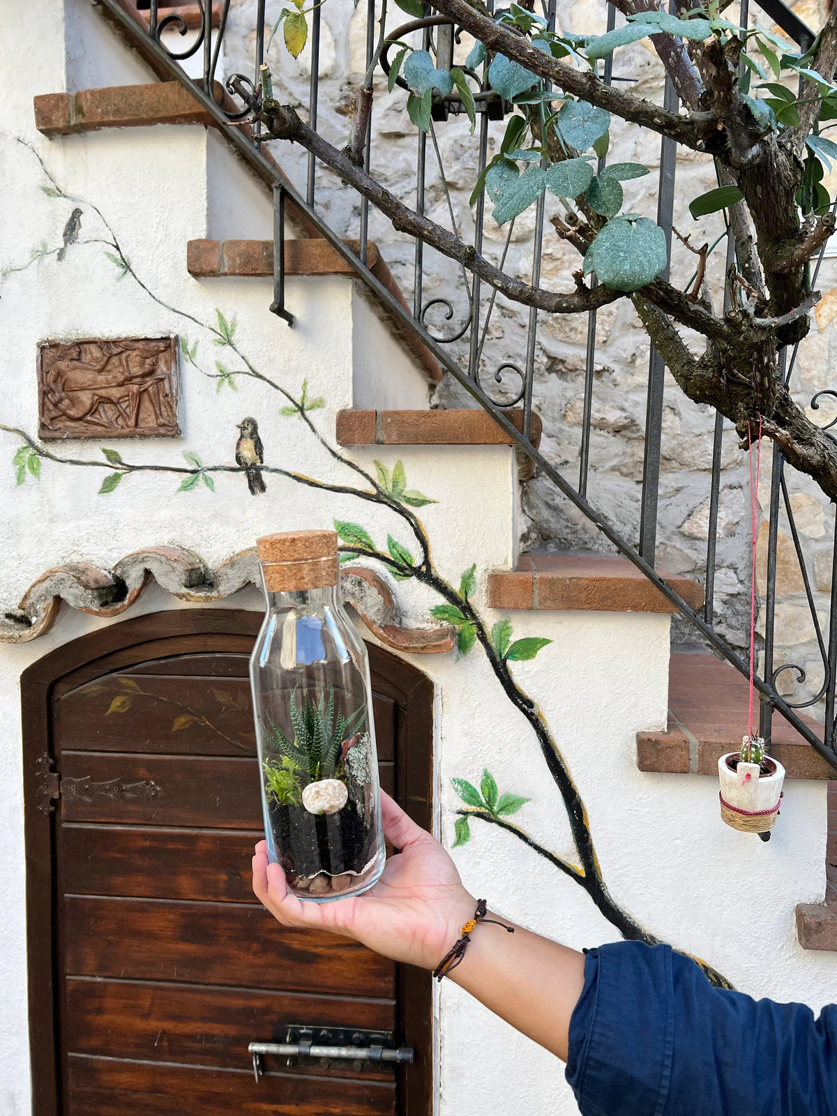 Terrarium workshop in progress
