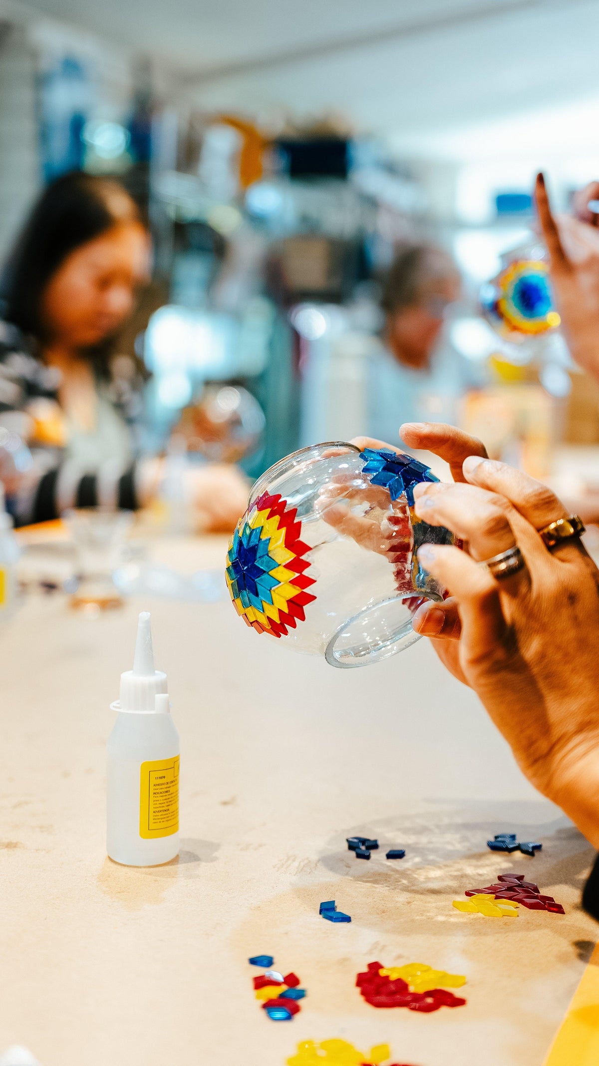 Team Building event, date idea, anniversary idea NYC, Make a Traditional Turkish Mosaic Lamp workshop New York