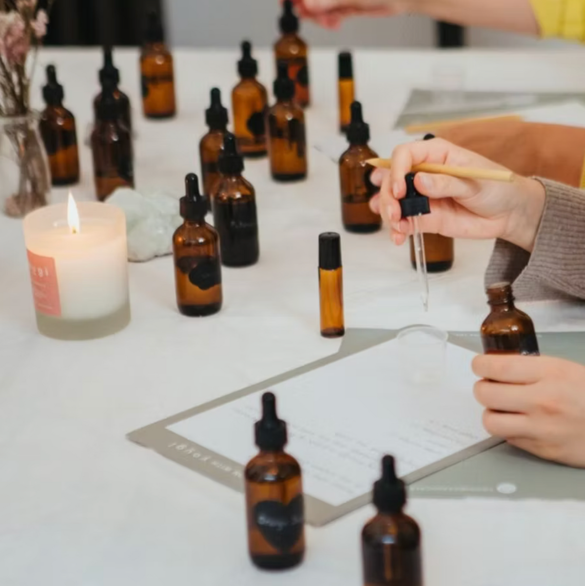aromatherapy perfume workshop in NYC FiDi