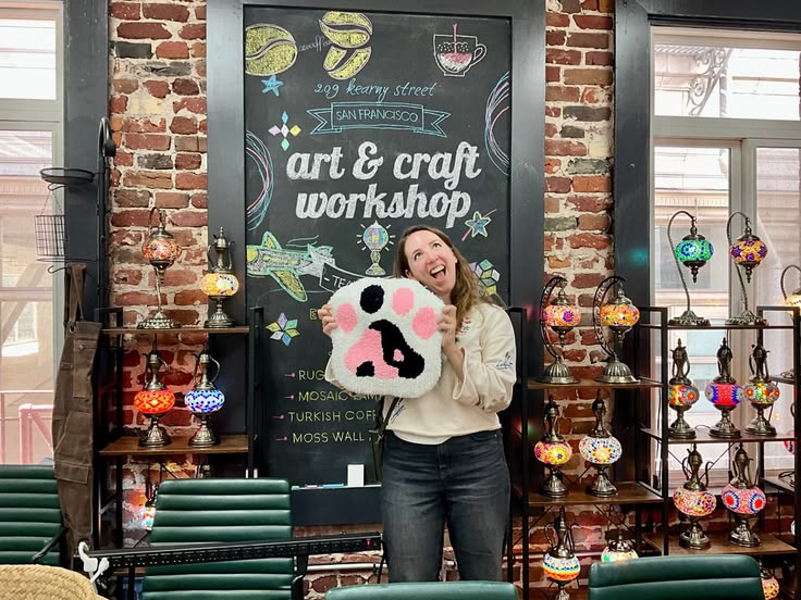 beginner friendly tufting team building workshop in NYC