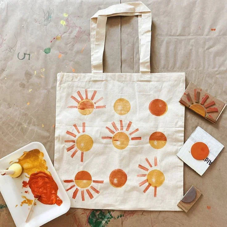 Arts & Craft Class, birthday party activity, date, team building, Tote Bag Block Printing Workshop in Honolulu - KraftStories