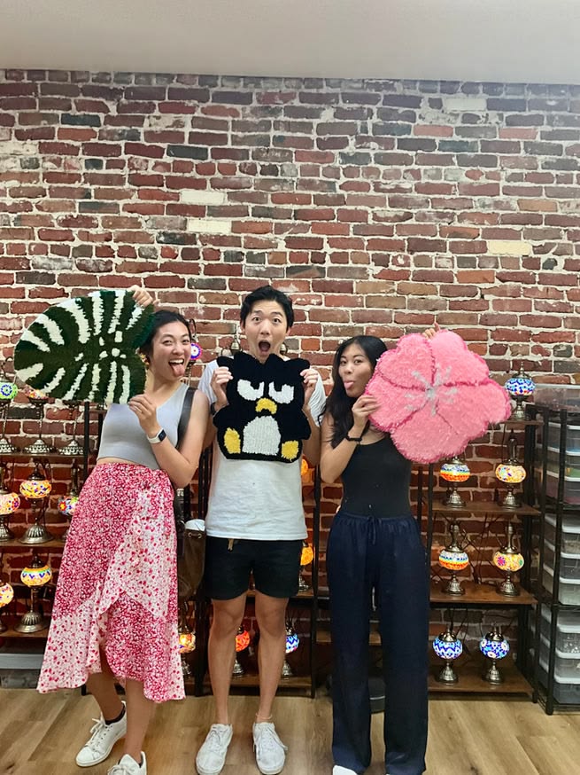 calm tufting team building workshop experience