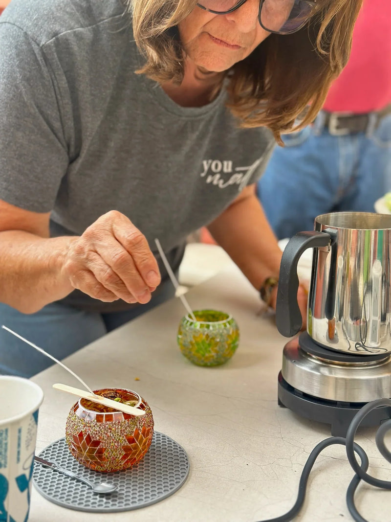 candle making workshop for calm seekers