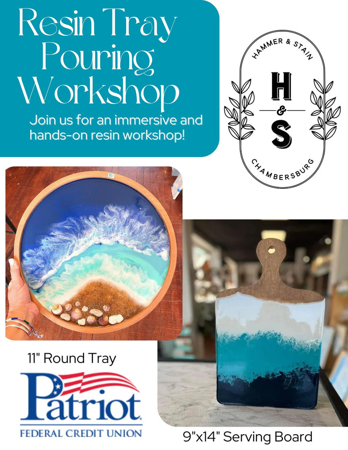 Resin Pouring Tray Workshop in Chambersburg