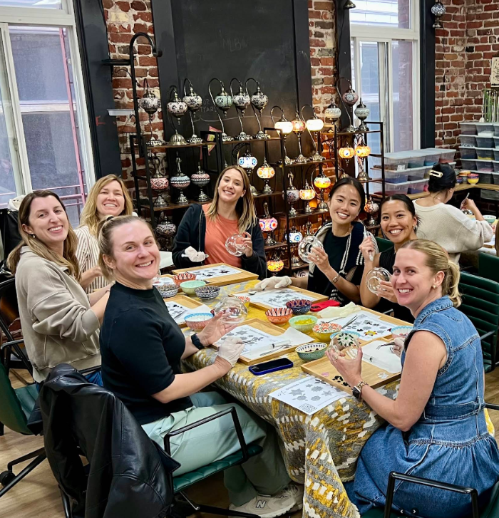 Interactive hands-on crafting experience for collaborative corporate team building.