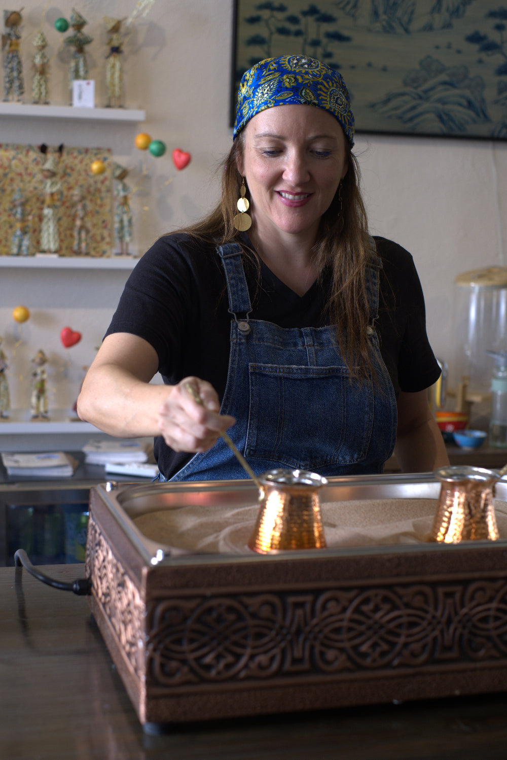 sand coffee making class at Kraft Stories