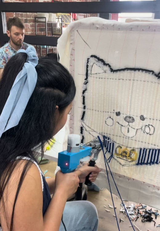 Tufting team building private event in NYC