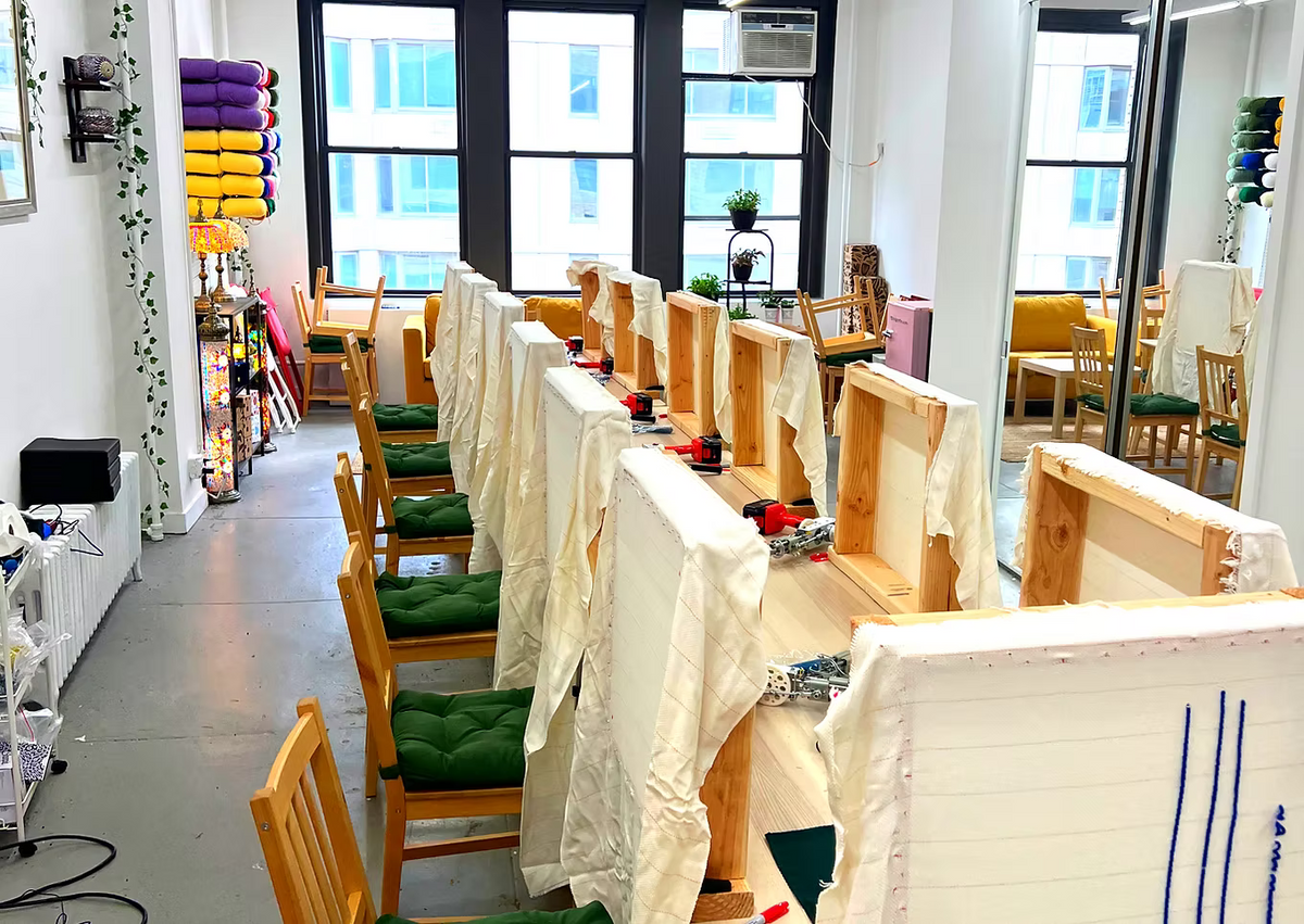 Tufting team building workshop venue in bay area fully hosted