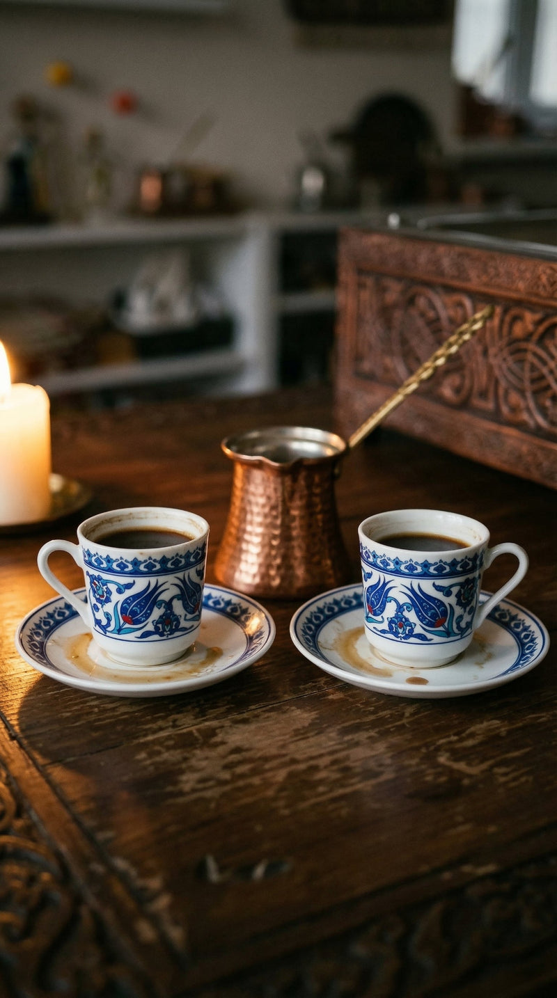 Turkish coffee friendship symbol