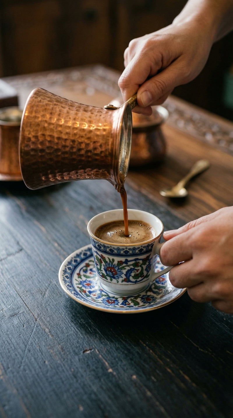 Turkish coffee ritual