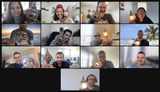 Virtual team building event, Online Turkish Mosaic Lamp Workshop - KraftStories