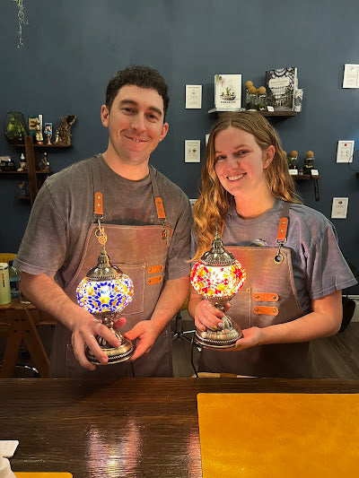 Mosaic Lamp Class in Texas