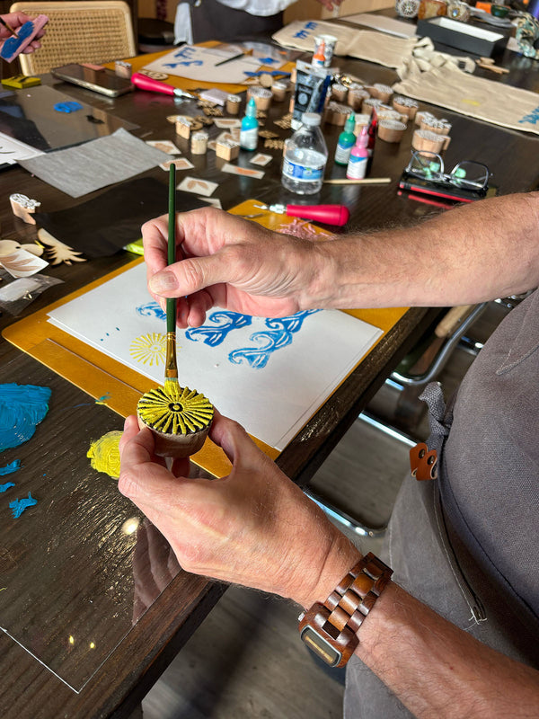 Tote Bag Block Printing