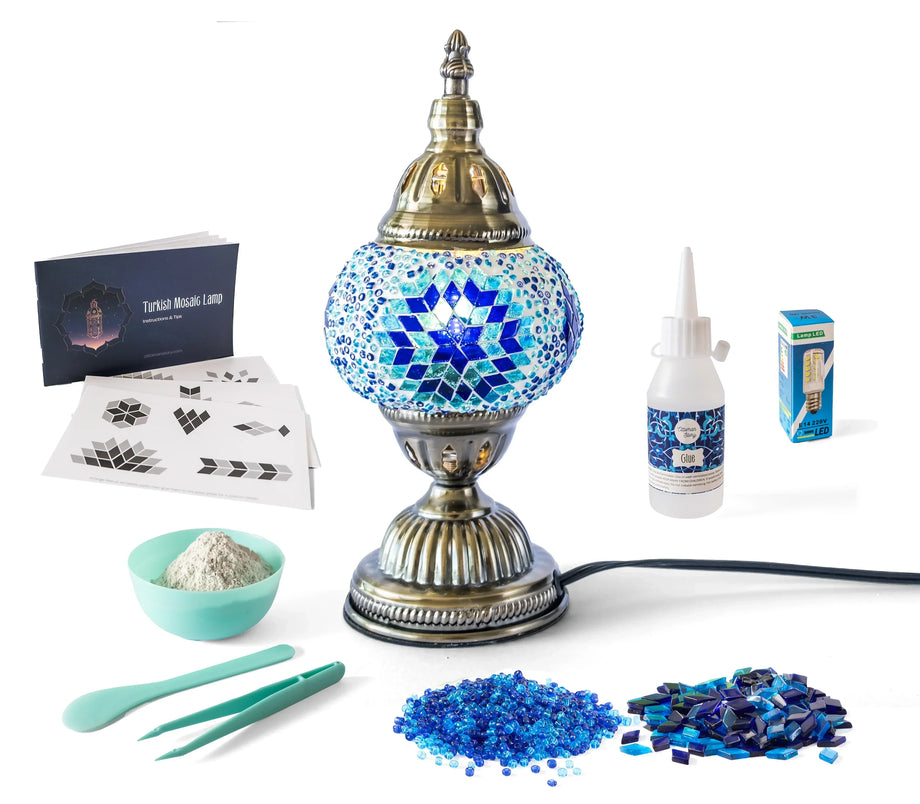 How to Make a Turkish Mosaic Lamp StepbyStep Instructions