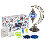 Mosaic lamp kit with Turkish-inspired lamp and all necessary materials to create a unique, decorative accent piece for the home. Arts and Crafts, Craft Kits for Adults, Turkish Mosaic Lamp Kits, Employee Appreciation Gifts, Gifts Under $100, Corporate Branded Gifts, Gifts for Grandma