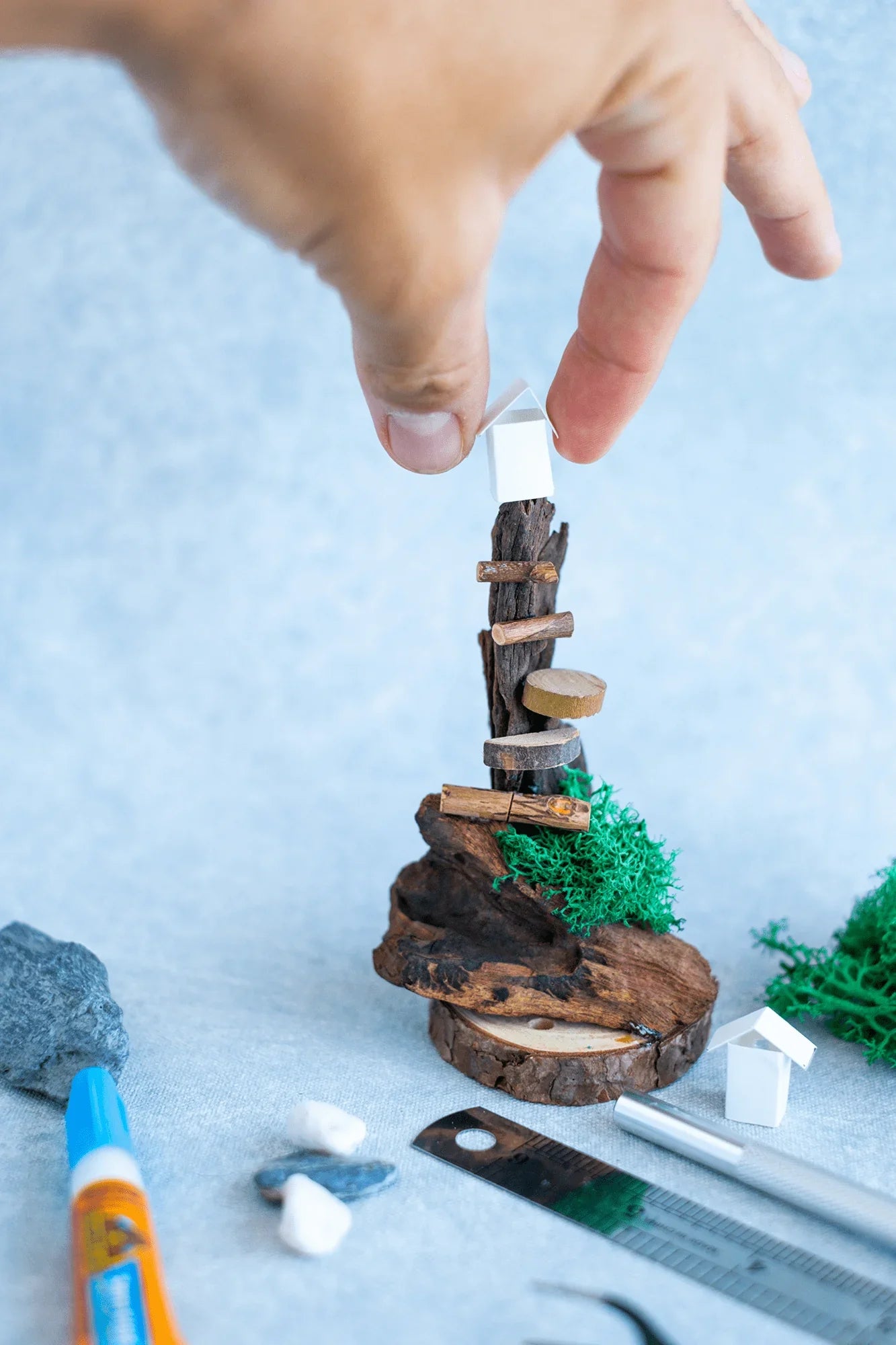 Arts & Craft Class, birthday party activity, date, team building, Miniature Fantasy Landscape Workshop - KraftStories