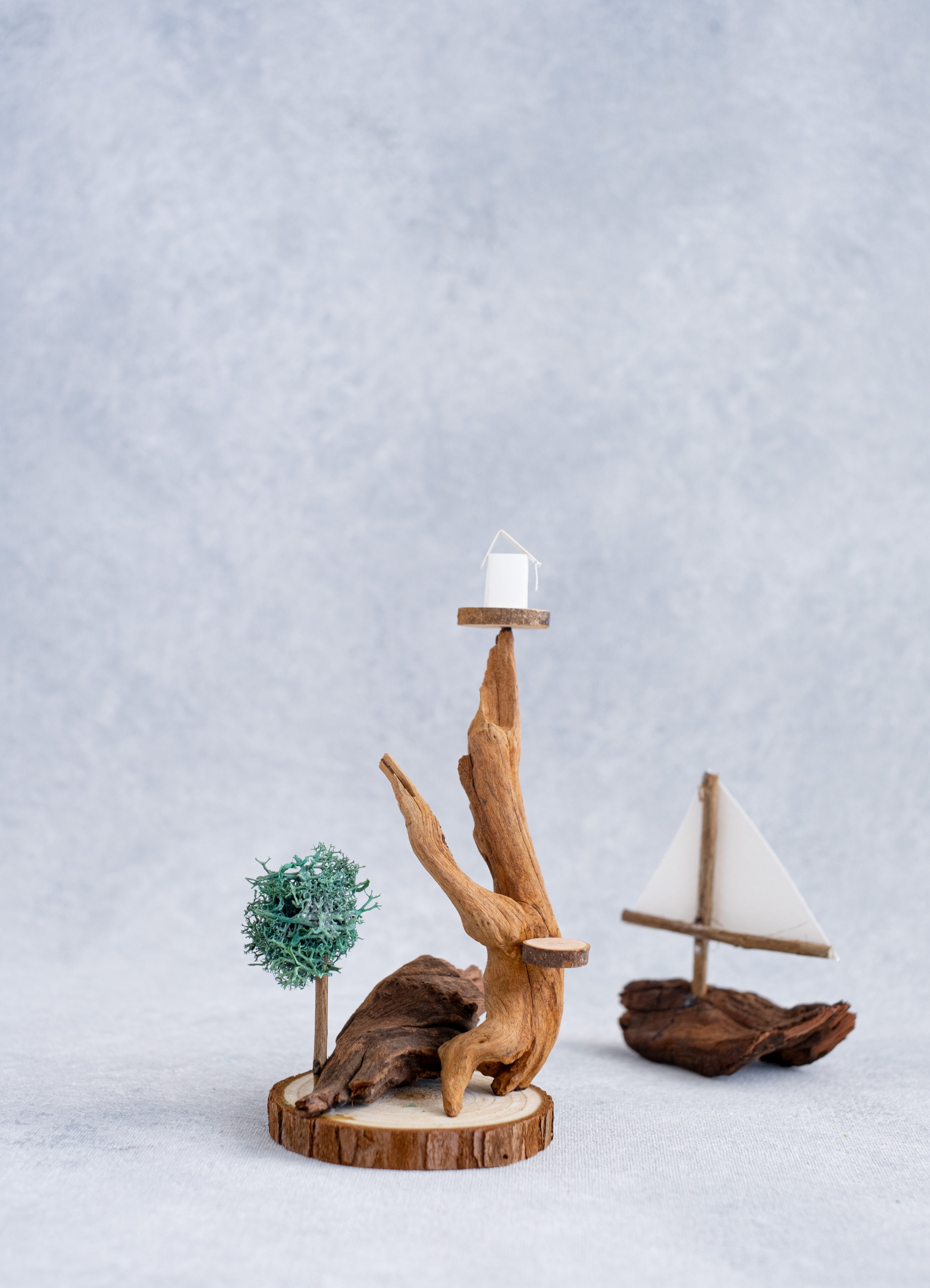 DIY Fairy House Kit for Adults - Create Miniature Worlds with Natural Driftwood