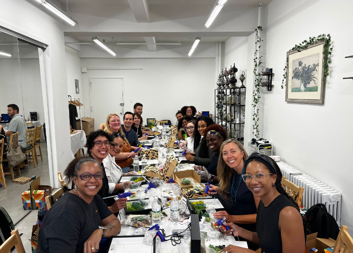 Group workshop with craft kits