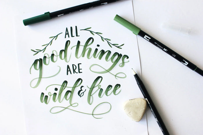 Arts & Craft Class, birthday party activity, date, team building, Hand Lettering Workshop in Honolulu - KraftStories