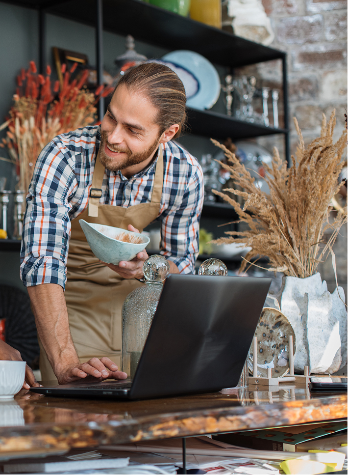 holding finished product