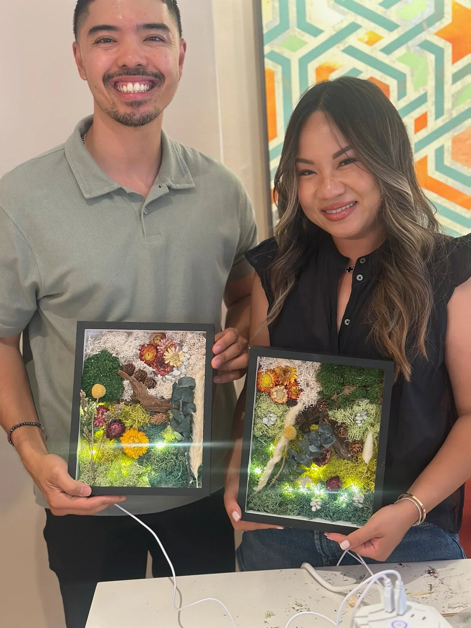 Arts and Craft Classes in Irvine, date, birthday, Team building activity Moss Wall Art Workshop in Irvine