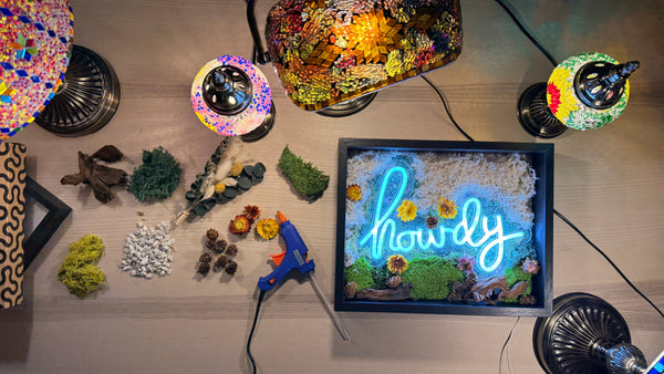 Neon Sign Moss Wall Workshop