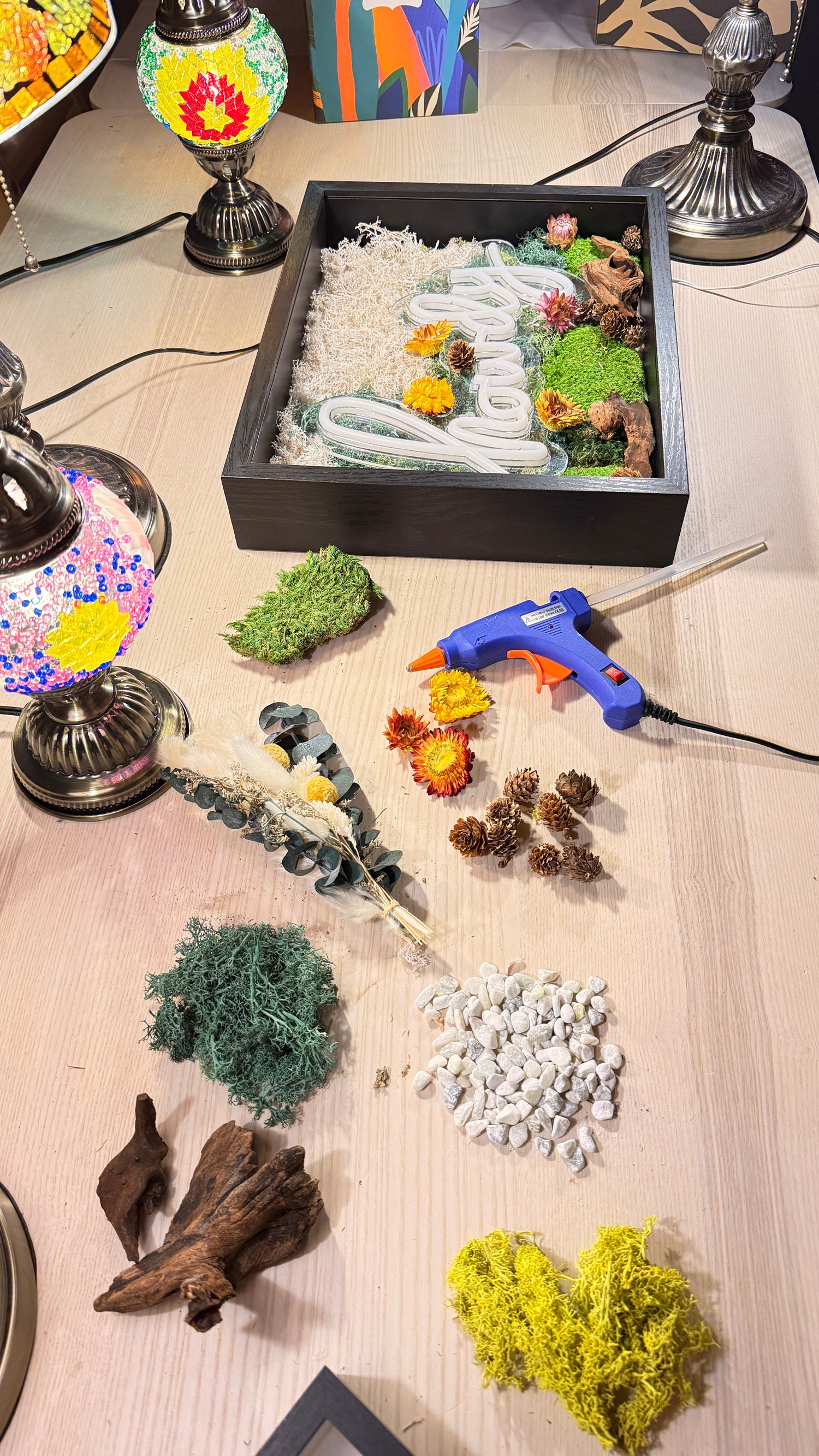 Neon Sign Moss Wall Workshop