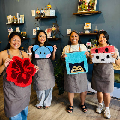 Rug Tufting Workshop in Honolulu, Hawaii