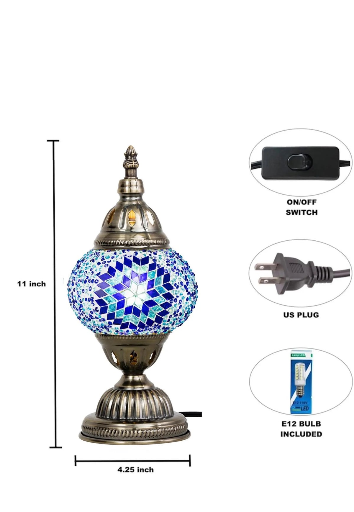 Turkish Table Mosaic Lamp Kit