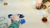 glass beads and tiles