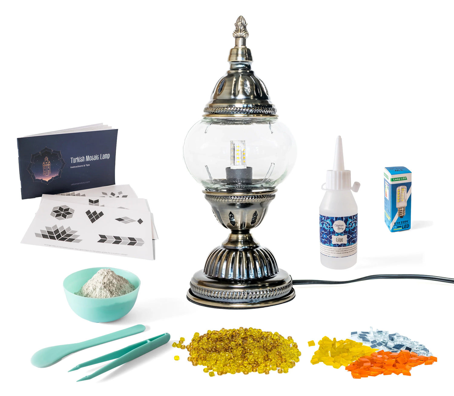 Virtual team building event, Online Turkish Mosaic Lamp Workshop - KraftStories