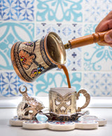 Virtual turkish coffee tasting workshop for teams