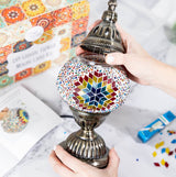 turkish mosaic lamp workshop process