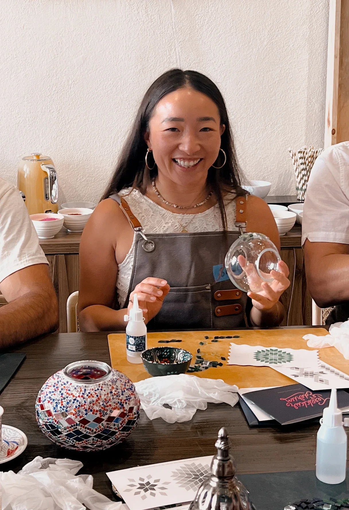 Arts & Craft Class, birthday party activity, date, team building, Turkish Mosaic Lamp Workshop Honolulu - KraftStories