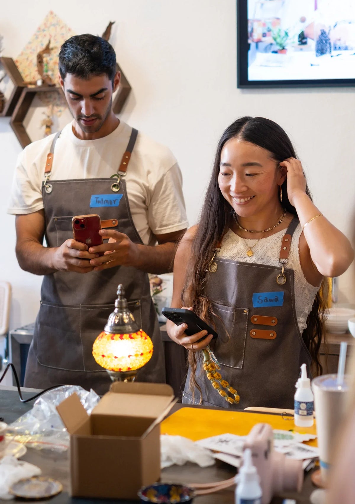 Arts & Craft Class, birthday party activity, date, team building, Turkish Mosaic Lamp Workshop Honolulu - KraftStories