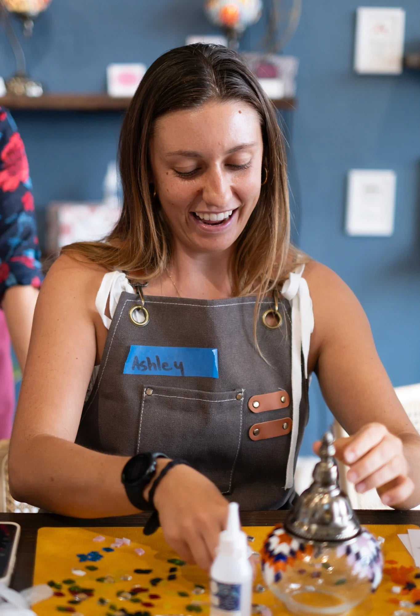 Arts & Craft Class, birthday party activity, date, team building, Turkish Mosaic Lamp Workshop Honolulu - KraftStories