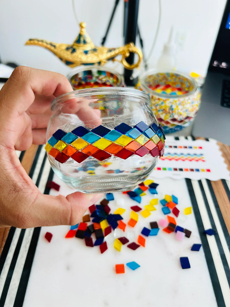 Design Your Own Mosaic Candle Holder