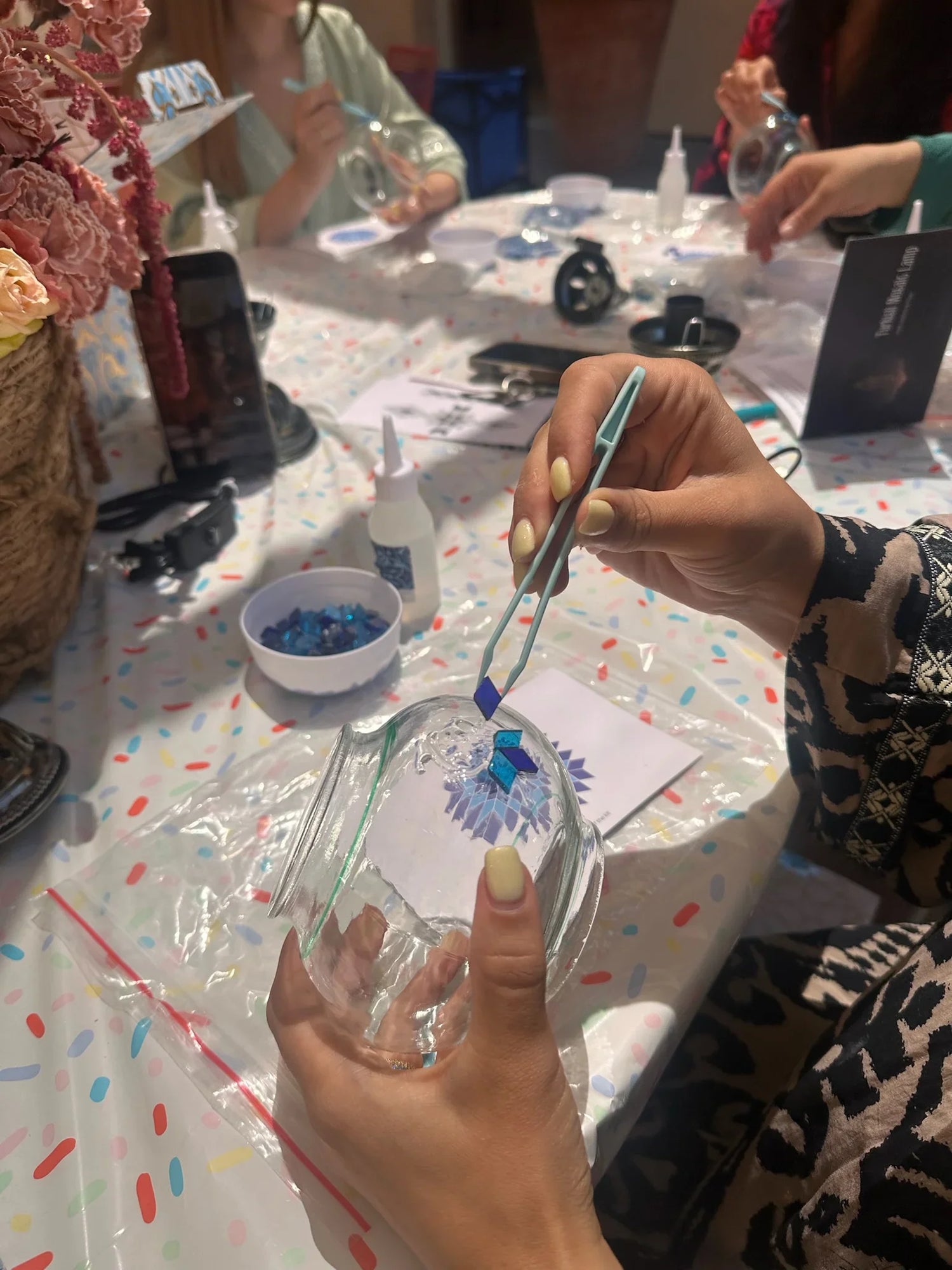 Arts and Craft Classes Irvine, Date idea, Birthday Activity, Team building activity, Turkish Mosaic Lamp Workshop In Irvine