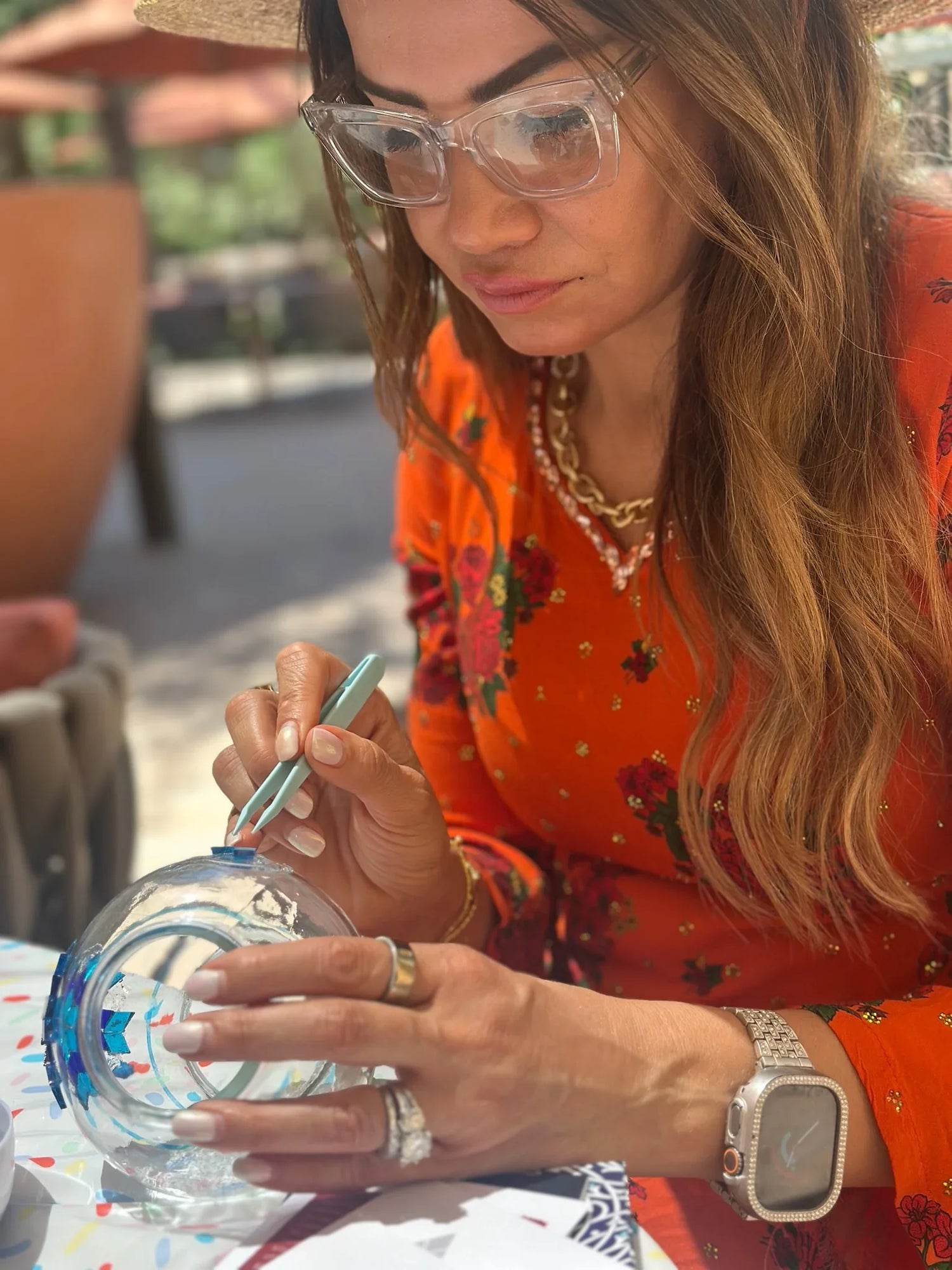 Arts and Craft Classes Irvine, Date idea, Birthday Activity, Team building activity, Turkish Mosaic Lamp Workshop In Irvine